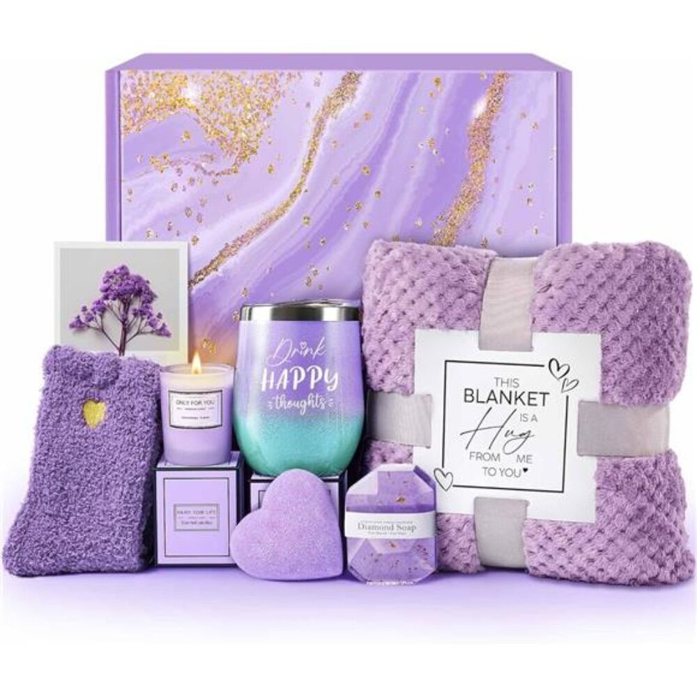 Women's Valentines Day Gift Purple Self Care Lavender Relaxing Spa